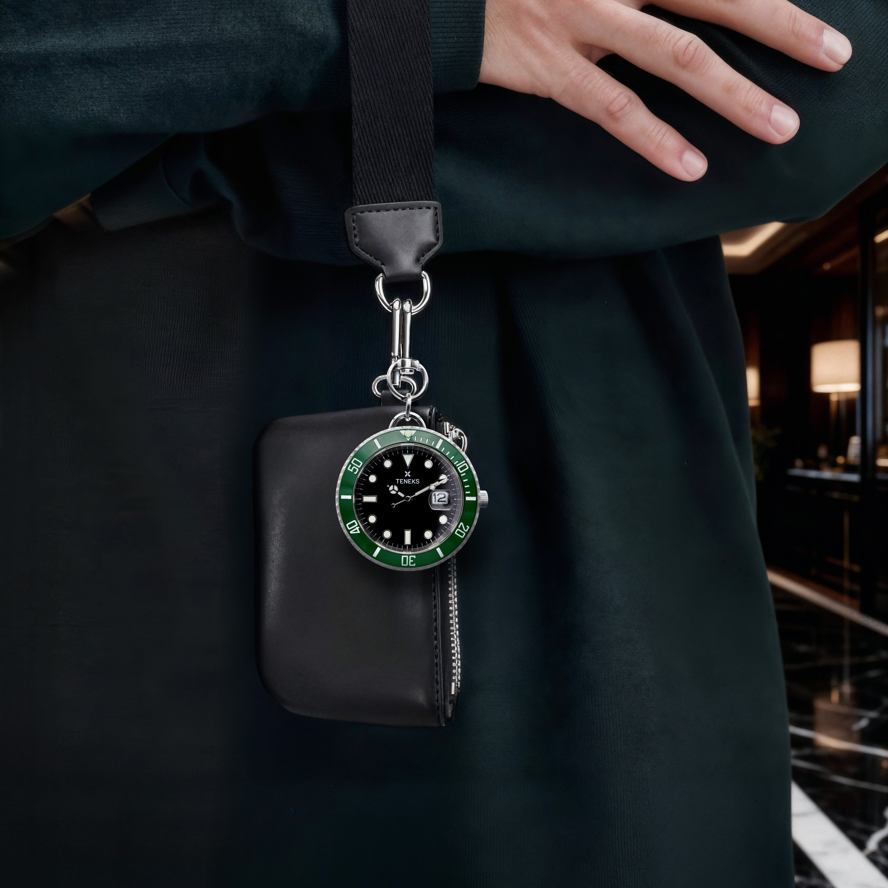 Diver Watch Charm - Green